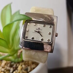 Denacci Watch Ladies Ivory Band Pre-Owned Work‎ Travel Casual School Vintage